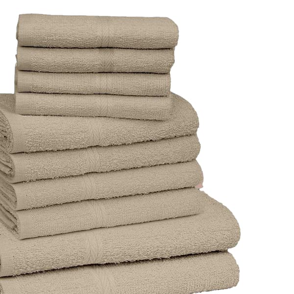 K Collection Handduksset i egyptisk bomull (10-pack) One Size Ta Taupe One Size