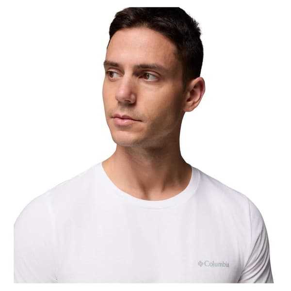 Columbia Herr Rapid Ridge II T-shirt i ekologisk bomull M Vit White M