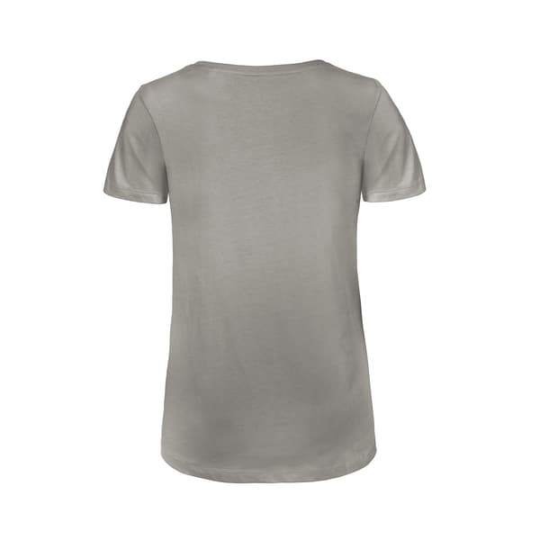B&C Dam/Damer Inspire Ekologisk Bomull V-ringad T-shirt L Ljusgrå Light Grey L