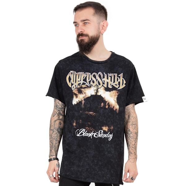 Cypress Hill Unisex Adult Black Sunday T-Shirt L Svart Black L