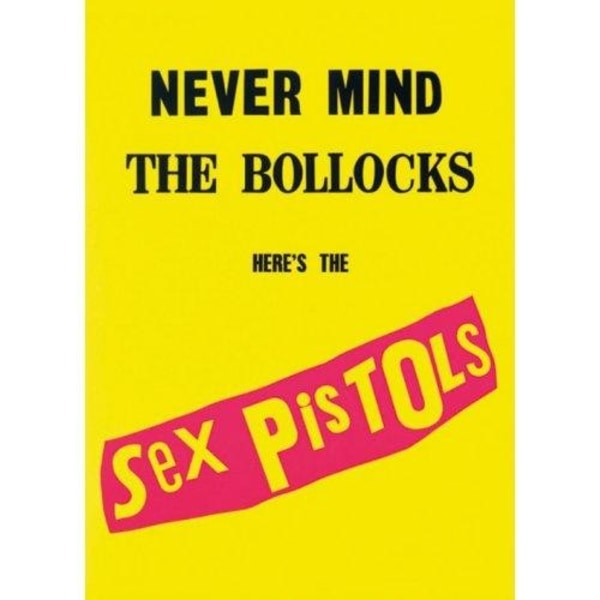 Sex Pistols Never Mind The Bollocks Vykort En one size Gul Yellow One Size