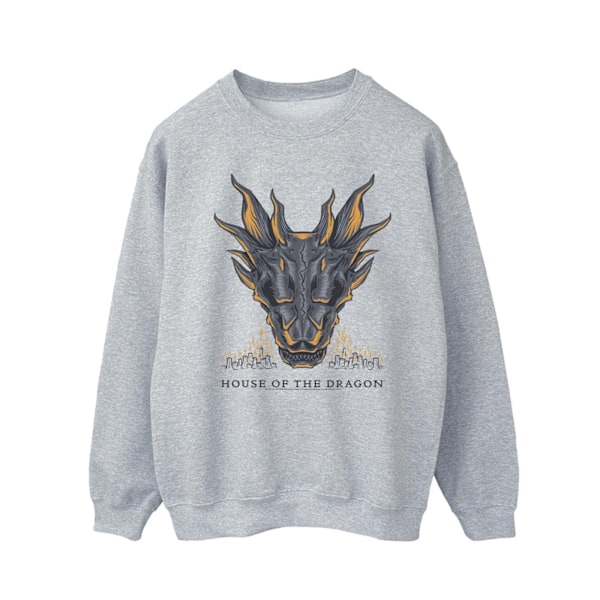 Game Of Thrones: House Of The Dragon Herr Dragon Flames Sweatshirt Sports Grey S