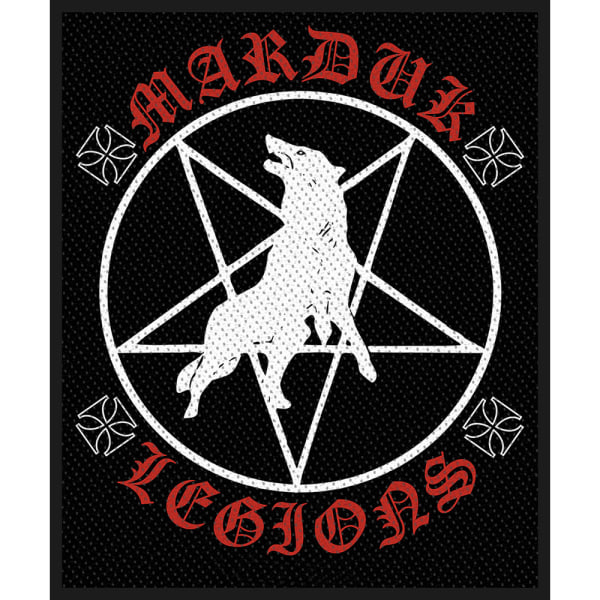 Marduk Legions Standard Patch One Size Svart/Vit/Röd Black/White/Red One Size