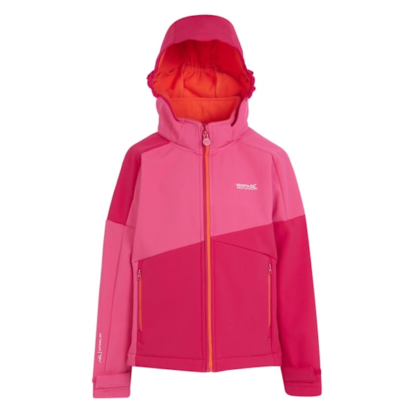 Regatta Acidity VII Softshelljacka för barn/ungdomar, 11–12 år Flamingo Pink/Pink Potion 11-12 Years