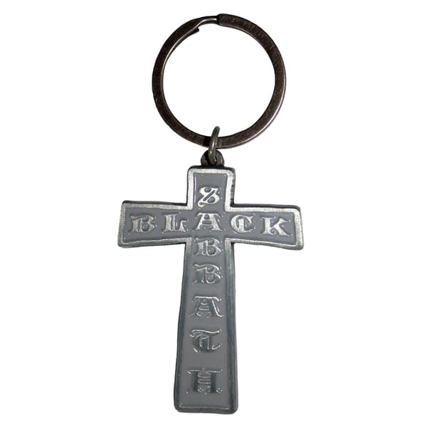Black Sabbath Cross Nyckelring En Storlek Silver Silver One Size