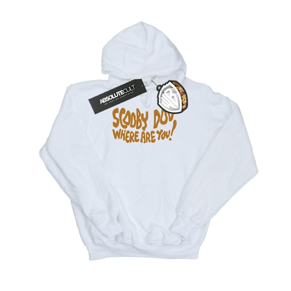 Scooby Doo Dam/Damer Var Är Du Spöklik Hoodie M Vit White M