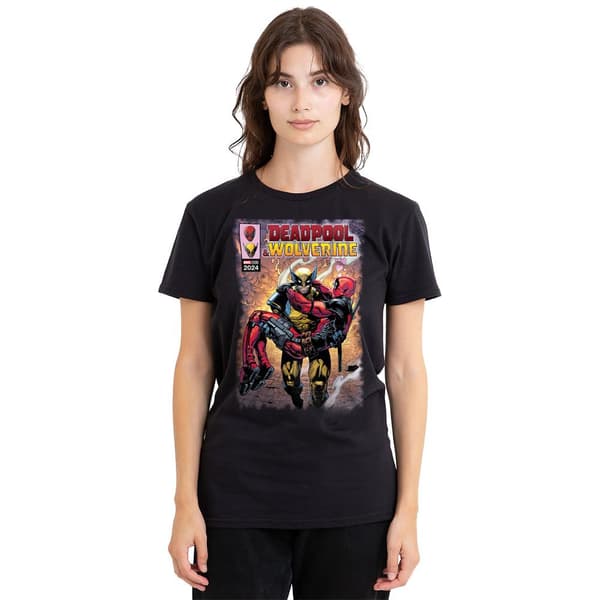 Deadpool & Wolverine Unisex Vuxen Wolverine Räddar Deadpool Comi Black XL