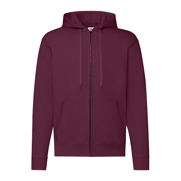 Fruit of the Loom Classic Zipped Hoodie M Burgundy Burgundy M