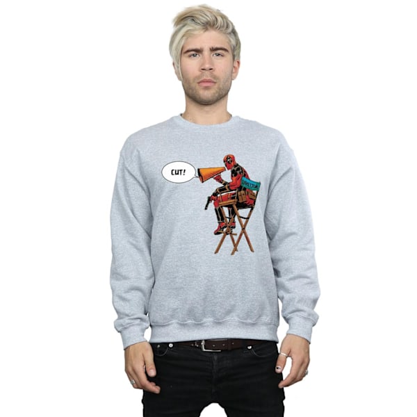 Marvel Deadpool Director's Chair Sweatshirt 3XL Sports Grey Sports Grey 3XL