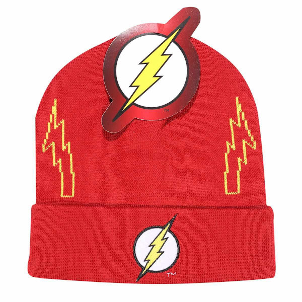 The Flash Logo Beanie One Size Röd/Gul Red/Yellow One Size