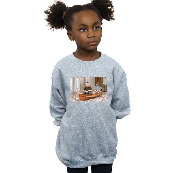 Friends Girls Boat Photo Sweatshirt 12-13 år Sportgrå Sports Grey 12-13 Years