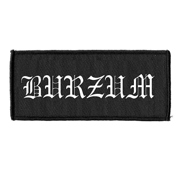 Burzum Påsydd Logotyp Patch One Size Vit White One Size