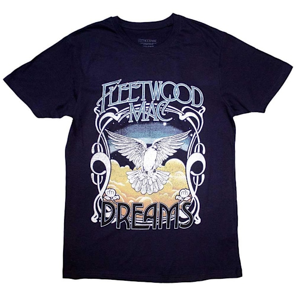 Fleetwood Mac Unisex Adult Dreams T-Shirt L Marinblå Navy Blue L