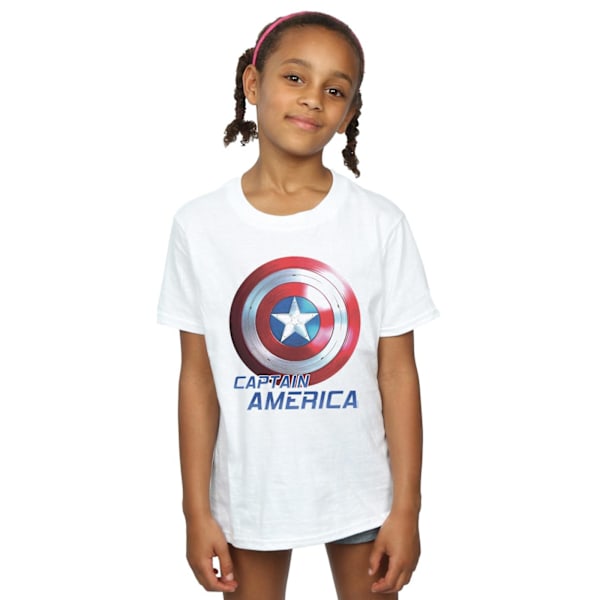 Marvel Girls The Falcon And The Winter Soldier Captain America White 12-13 Years