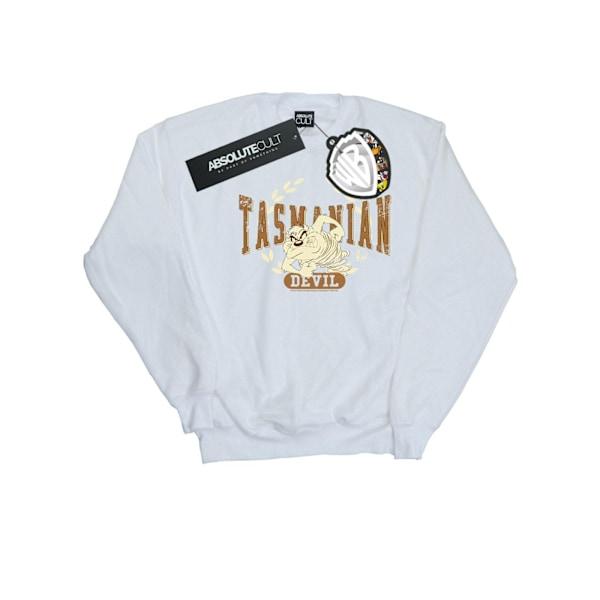 Looney Tunes Herr Tasmanian Devil Varsity Sweatshirt S Vit White S