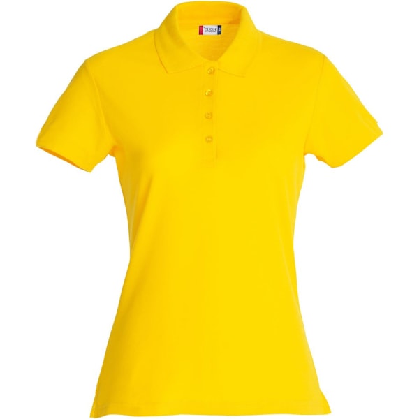 Clique Dam/Dam T-shirt Piké Enfärgad L Citron Lemon L