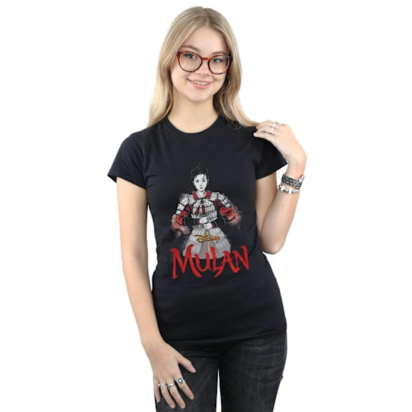 Disney Dam/Kvinnor Mulan Film Svärd Pose Bomull T-shirt XL B Black XL