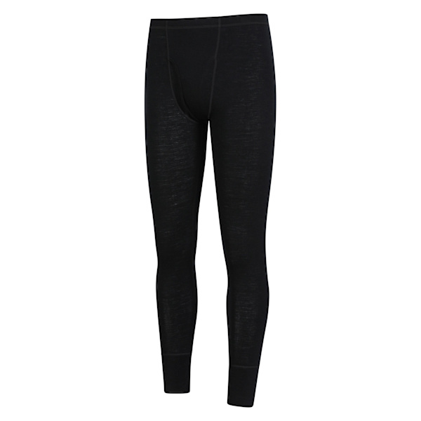 Mountain Warehouse Mens Merino II Thermal Bottoms XXL Svart Black XXL