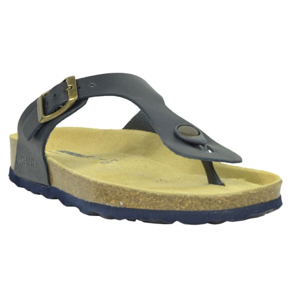 Sanosan Dam/Dam Geneve Designer Lädersandaler 3 UK Svart Black 3 UK