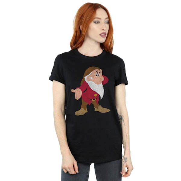 Snövit och de sju dvärgarna Dam/Dam Grumpy Bomull Boyfriend Black XL