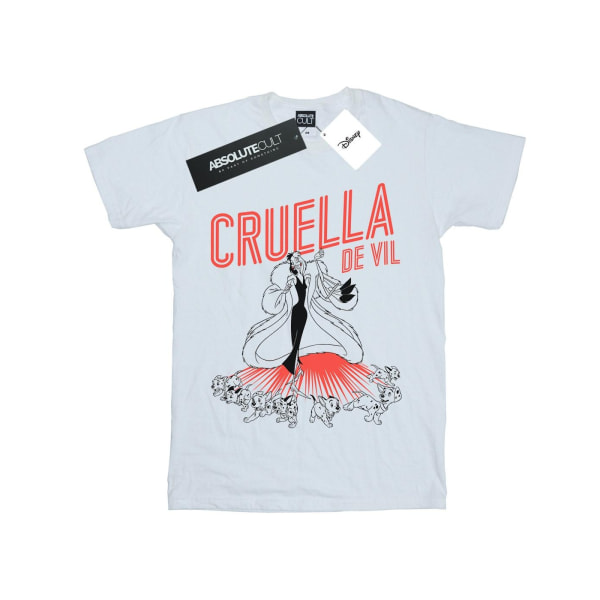 Disney Boys Cruella De Vil Dalmatiner T-shirt 5-6 år Vit White 5-6 Years