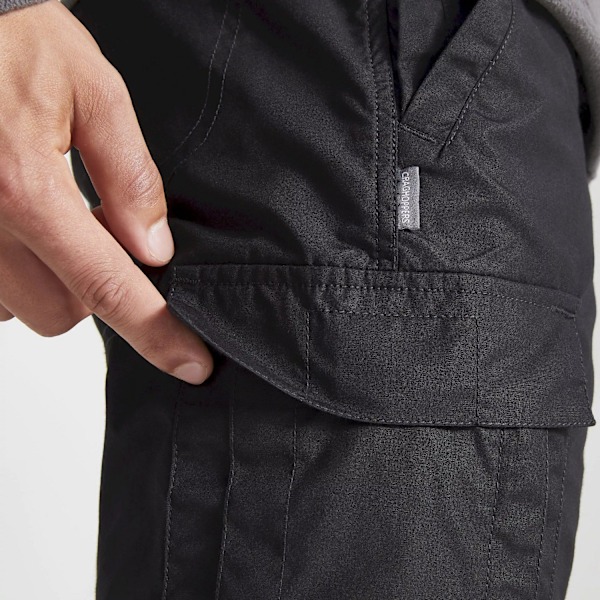 Craghoppers Mens Expert Kiwi Tailored Trousers 38L Svart Black 38L
