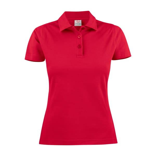 Printer Dam/Dam Surf Ljusmelerad Pikétröja XL Röd Red XL