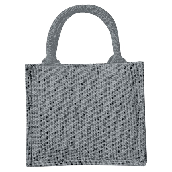 Westford Mill Jute Mini Presentpåse (6 liter) (2-pack) En storlek Graphite Grey/Graphite Grey One Size