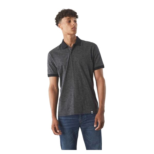 Pretty Green Herr Paisley Pikétröja L Svart Black L