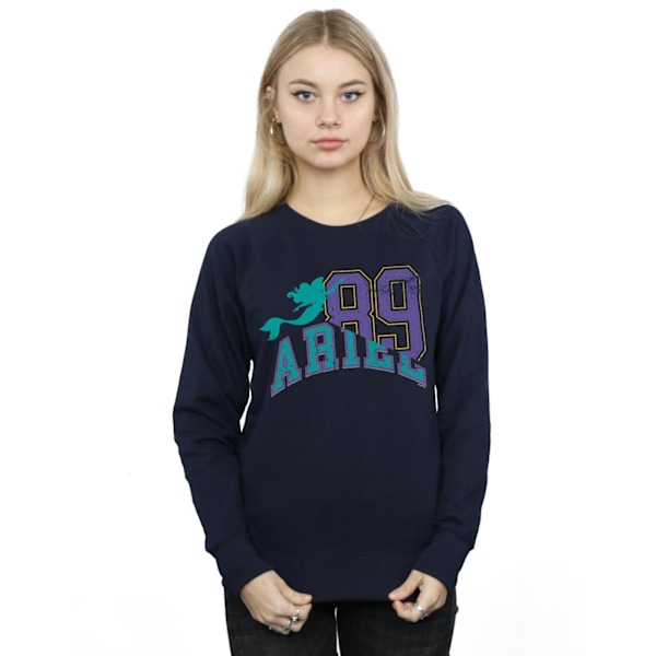 Disney Dam/Damer Princess Ariel Collegiate Sweatshirt XL Marinblå Navy Blue XL