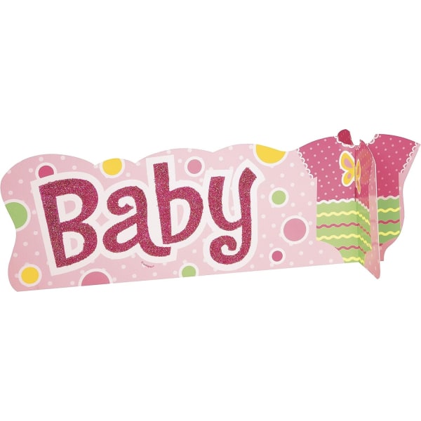 Unik Party Polka Dot Baby Shower Bordsdekoration One Size Pi Pink One Size