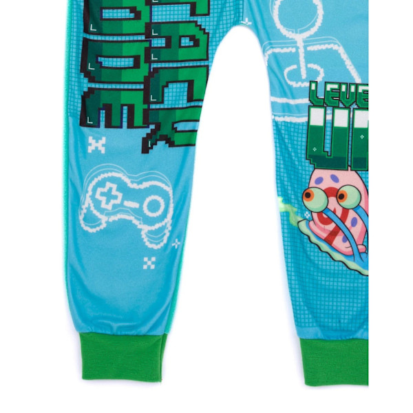 SpongeBob SquarePants Barnkläder/Barn Attack Mode Pyjamas 7-8 Blue/Green 7-8 Years