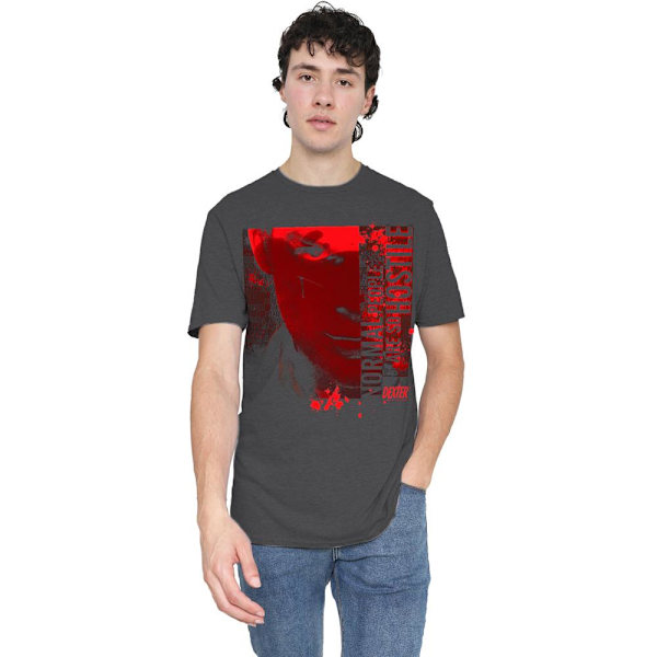 Dexter Unisex Vuxen Normal T-Shirt L Kolgrå Charcoal L