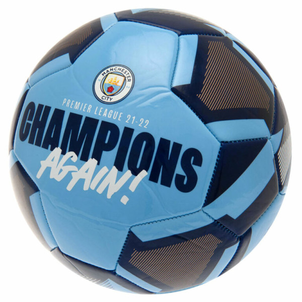 Manchester City FC Premier League Champions igen! Fotboll 5 S Sky Blue/Navy 5