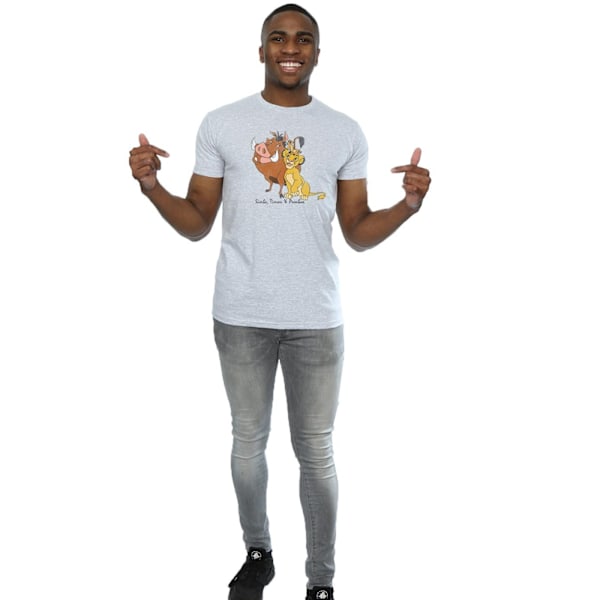 The Lion King Classic Simba Timon & Pumba Heather T-Shirt för män Heather Grey M