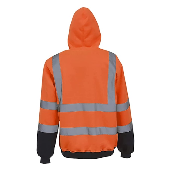 Yoko Hi Vis Full Zip Reflex Arbetshuvtröja S Orang Orange/ Navy S