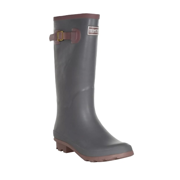 Regatta Womens/Ladies Ly Fairweather II Tall Durable Wellington Storm Grey/Lilac Chalk 5 UK