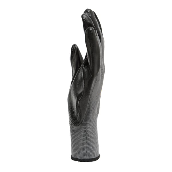 Stanley Nitrilgreppade skyddshandskar En storlek Grå Grey One Size