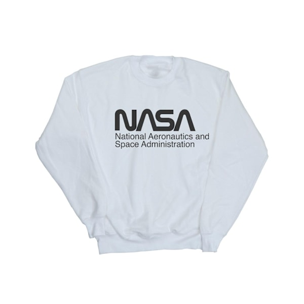 NASA Herr Logo One Tone Sweatshirt S Vit White S