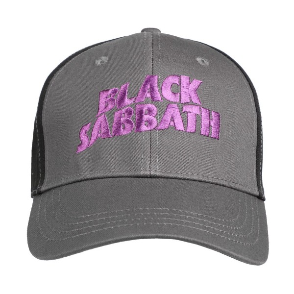 Black Sabbath unisex vuxen vågig logotyp cap One Size Blac Black/Charcoal Grey One Size