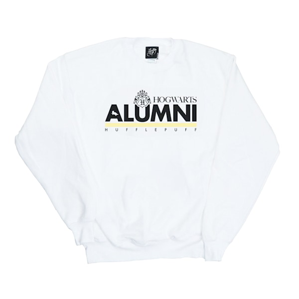 Harry Potter Dam/Kvinnor Hogwarts Alumni Hufflepuff Sweatshirt White M