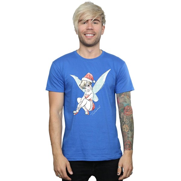 Disney Mens Tinkerbell Julfe T-Shirt XL Royal Blue Royal Blue XL