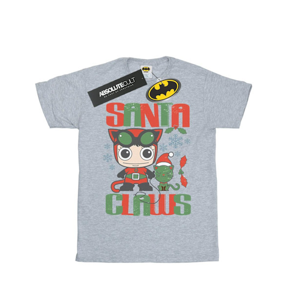 DC Comics Chibi Catwoman Santa Claws T-shirt 3XL Sports Gr för män Sports Grey 3XL