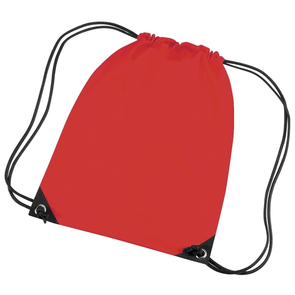 Bagbase Premium Gymsac Water Resistant Bag (11 liter) One Size Bright Red One Size