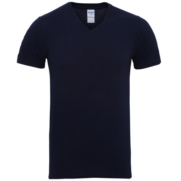 Gildan Mens Premium bomull V-ringad kortärmad T-shirt S Marinblå Navy S
