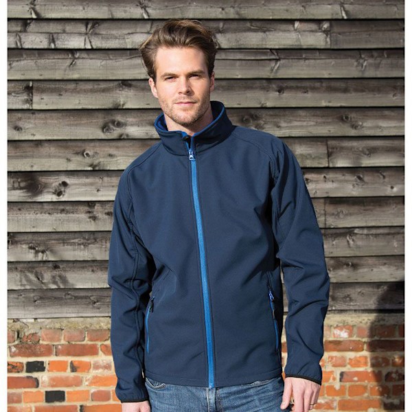 Result Core Printable Softshelljacka för män 2XL Marinblå / Royal Navy / Royal 2XL