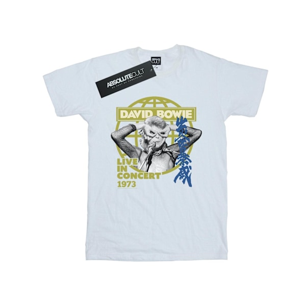 David Bowie Dam/Damer Live In Concert Bomull Boyfriend T-Sh White S