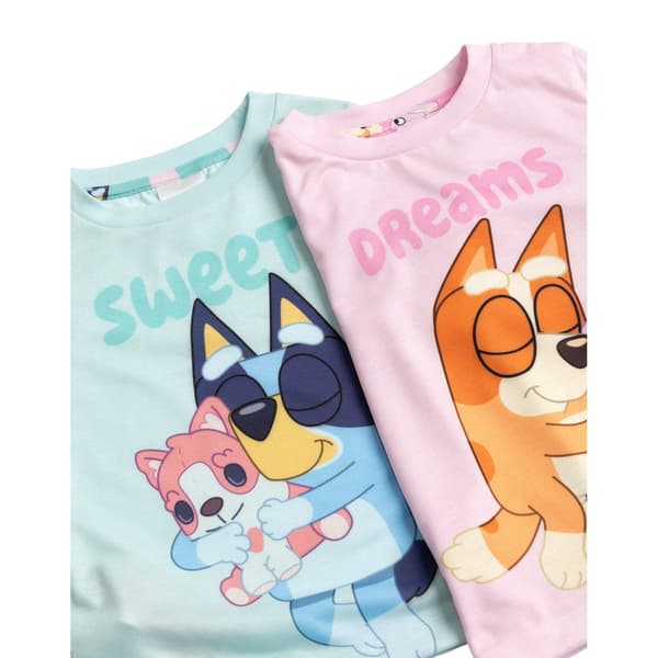 Bluey Flickor Bluey & Bingo Lång Pyjamas Set (2-pack) 3-4 år Pink/Blue 3-4 Years