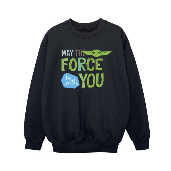 Star Wars Boys The Mandalorian May The Force Be With You Sweats Black 9-11 Years