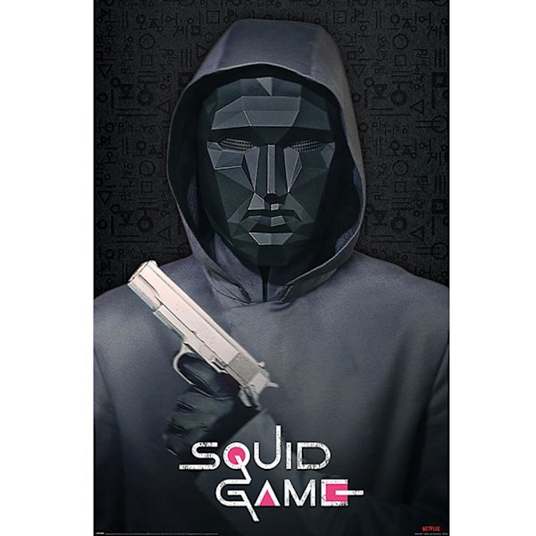 Squid Game Mask Man Poster En Storlek Svart Black One Size